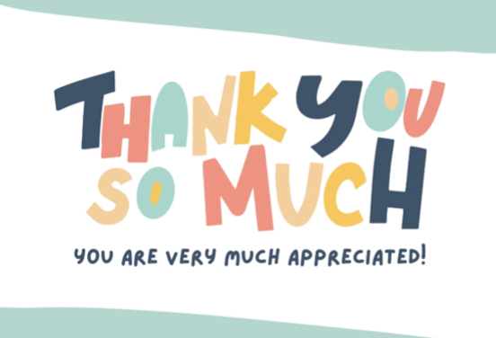 Staff Thank you